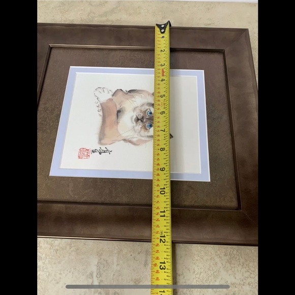 James Koh Chinese Brush Painting Siamese Cat - Picture 7 of 8